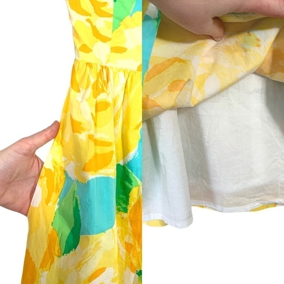 Lilly Pulitzer Sunglow Yellow First Impressions Raegan Dress Size 00 Holy Grail - Picture 7 of 17